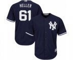 New York Yankees Ben Heller Replica Navy Blue Alternate Baseball Player Jersey