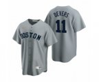 Boston Red Sox Rafael Devers Nike Gray Cooperstown Collection Road Jersey