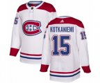 Montreal Canadiens #15 Jesperi Kotkaniemi Authentic White Away NHL Jersey