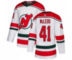 New Jersey Devils #41 Michael McLeod Premier White Alternate Hockey Jersey