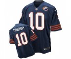 Chicago Bears #10 Mitchell Trubisky Elite Navy Blue Throwback Football Jersey