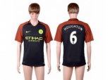 Manchester City #6 Houghton Away Soccer Club Jersey
