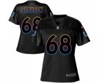 Women Indianapolis Colts #68 Matt Slauson Game Black Fashion Football Jersey