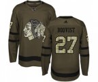Chicago Blackhawks #27 Adam Boqvist Authentic Green Salute to Service NHL Jersey