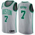 Boston Celtics #7 Jaylen Brown Swingman Gray NBA Jersey - City Edition
