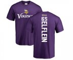 Minnesota Vikings #65 Pat Elflein Purple Backer T-Shirt