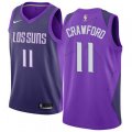 Phoenix Suns #11 Jamal Crawford Swingman Purple NBA Jersey - City Edition