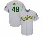 Oakland Athletics Skye Bolt Replica Grey Road Cool Base Baseball Player Jersey