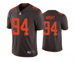 Cleveland Browns #94 Alex Wright Brown Vapor Untouchable Limited Stitched Jersey