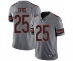 Chicago Bears #25 Mike Davis Limited Silver Inverted Legend Football Jersey