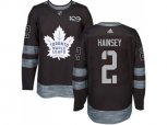 Toronto Maple Leafs #2 Ron Hainsey Black 1917-2017 100th Anniversary Stitched NHL Jersey