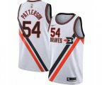Los Angeles Clippers #54 Patrick Patterson Authentic White Hardwood Classics Finished Basketball Jersey