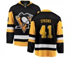 Pittsburgh Penguins #41 Daniel Sprong Fanatics Branded Black Home Breakaway NHL Jersey
