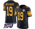 Pittsburgh Steelers #19 JuJu Smith-Schuster Limited Black Rush Vapor Untouchable 100th Season Football Jersey