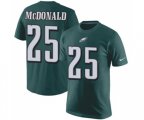 Philadelphia Eagles #25 Tommy McDonald Green Rush Pride Name & Number T-Shirt