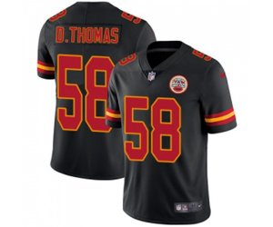Kansas City Chiefs #58 Derrick Thomas Limited Black Rush Vapor Untouchable Football Jersey