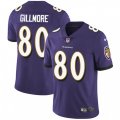 Baltimore Ravens #80 Crockett Gillmore Purple Team Color Vapor Untouchable Limited Player NFL Jersey