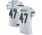 New York Jets #47 Trevon Wesco White Vapor Untouchable Elite Player Football Jersey