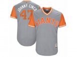 San Francisco Giants #47 Johnny Cueto Johnny Cinco Authentic Gray 2017 Players Weekend MLB Jersey