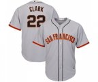 San Francisco Giants #22 Will Clark Replica Grey Road Cool Base Baseball Jersey