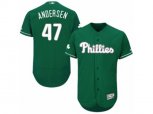 Philadelphia Phillies #47 Larry Andersen Green Celtic Flexbase Authentic Collection MLB Jersey
