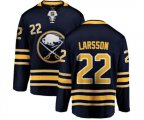 Buffalo Sabres #22 Johan Larsson Fanatics Branded Navy Blue Home Breakaway NHL Jersey