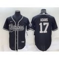 Las Vegas Raiders #17 Davante Adams Black Stitched MLB Cool Base Nike Baseball Jersey