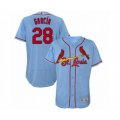 St. Louis Cardinals #28 Adolis Garcia Light Blue Alternate Flex Base Authentic Collection Baseball Player Jersey