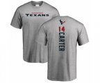 Houston Texans #14 DeAndre Carter Ash Backer T-Shirt