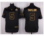 Buffalo Bills #5 Tyrod Taylor Black Pro Line Gold Collection Jersey[Elite]