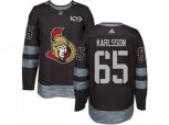 Ottawa Senators #65 Erik Karlsson Black 1917-2017 100th Anniversary Stitched NHL Jersey