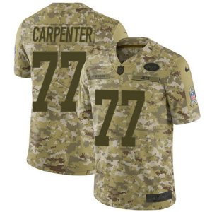 New York Jets #77 James Carpenter Limited Camo 2018 Salute to Service NFL Jersey