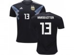 Argentina #13 Kranevitter Away Soccer Country Jersey