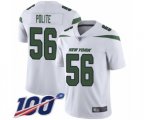 New York Jets #56 Jachai Polite White Vapor Untouchable Limited Player 100th Season Football Jersey