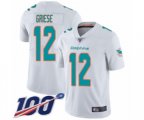 Miami Dolphins #12 Bob Griese White Vapor Untouchable Limited Player 100th Season Football Jersey