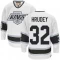 CCM Los Angeles Kings #32 Kelly Hrudey Premier White Throwback NHL Jersey