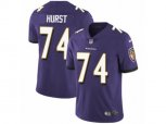 Baltimore Ravens #74 James Hurst Purple Team Color Vapor Untouchable Limited Player NFL Jersey