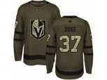 Vegas Golden Knights #37 Reid Duke Authentic Green Salute to Service NHL Jersey