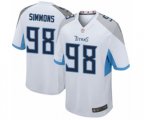 Tennessee Titans #98 Jeffery Simmons Game White Football Jersey