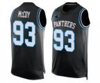 Carolina Panthers #93 Gerald McCoy Elite Black Player Name & Number Tank Top Football Jersey