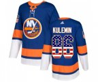 New York Islanders #86 Nikolay Kulemin Authentic Royal Blue USA Flag Fashion NHL Jersey