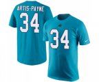Carolina Panthers #34 Cameron Artis-Payne Blue Rush Pride Name & Number T-Shirt