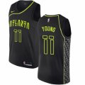 Atlanta Hawks #11 Trae Young Swingman Black NBA Jersey - City Edition