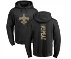 New Orleans Saints #75 Andrus Peat Black Backer Pullover Hoodie