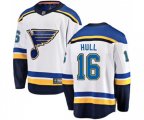 St. Louis Blues #16 Brett Hull Fanatics Branded White Away Breakaway NHL Jersey