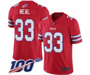 Buffalo Bills #33 Siran Neal Limited Red Rush Vapor Untouchable 100th Season Football Jersey
