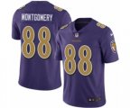 Baltimore Ravens #88 Ty Montgomery Limited Purple Rush Vapor Untouchable NFL Jersey