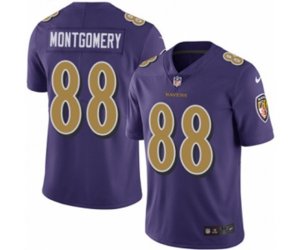 Baltimore Ravens #88 Ty Montgomery Limited Purple Rush Vapor Untouchable NFL Jersey