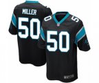 Carolina Panthers #50 Christian Miller Game Black Team Color Football Jersey