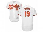 Baltimore Orioles #19 Chris Davis White Flexbase Authentic Collection MLB Jersey